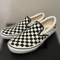VANS チェッカーパターンスリッポン