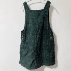 古着⭐︎一点物！BDG サロペット コーデュロイミニ丈ダークグリーン 【S】