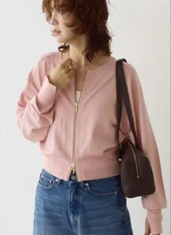 RIVE DROITE ジップニットカーディガン