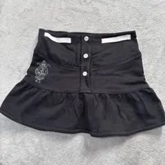 RALPH LAUREN ブラック フリルスカート 110