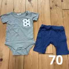 pairmanon ベビー ロンパース ショートパンツ セットのサムネイル