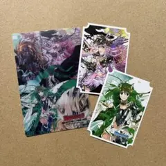 マクロスF ラッキードロー フレークシール クリアカード2点セット