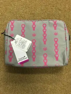 新品タグ付　lucien pellat-finet/ レザーポーチ　スモール lucien pellat-finet×仏老舗レザーストリートな雰囲気纏う