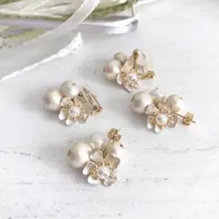 6 ピアス　イヤリング　前撮り　ブライダル　結婚式　入園式　入学式　卒園式