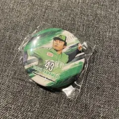 ヤクルトスワローズ スタンド付き缶バッジ 山本大貴