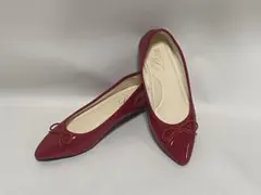 15日まで値下中　レディース　エナメル　パンプス　赤　24.0