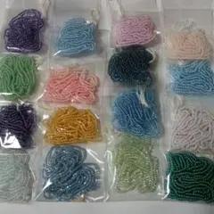 丸小ビーズセット 　16袋