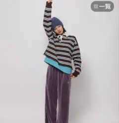 ニコアンド☆ラガーボーダープルオーバー☆WILLIAM B.ELIOTT