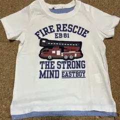EASTBOY 消防車プリント Tシャツ 半袖のサムネイル