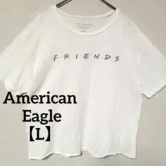American Eagle FRIENDS ロゴTシャツ 白 L ゆるダボのサムネイル