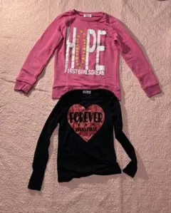 2枚セットロングTシャツ