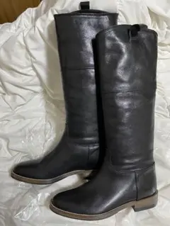 m*o様 FABIORUSCONI ファビオルスコーニ ロングブーツ36 ブラッ