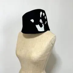 新品 アニエスベー ハット 59 黒 ユニセックス フランス製