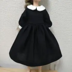 リカちゃん 丸えりワンピース くろ