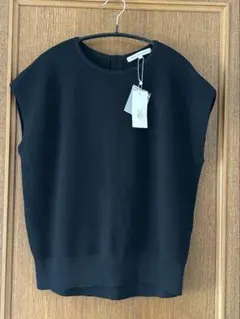 新品 タグ付き MACPHEE ドライコットン キャップスリーブプルオーバー 