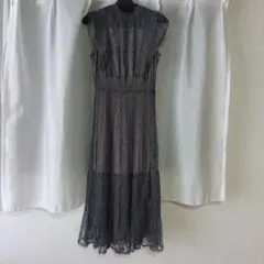グレー レース ワンピース ¥32,000