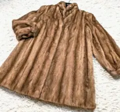 サガミンク パステルミンク 毛皮 コート リアルファー 総丈95cm