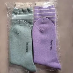 Y's for living ソックス 2足セット ボーダーのサムネイル