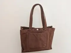 信三郎帆布キャンバストートバッグ ブラウンのサムネイル