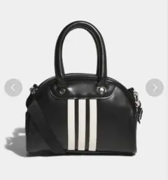 adidas ミニボウリングバッグ　ショルダーバッグ　ブラック
