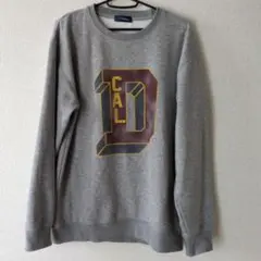 Navy CAL Dプリント グレー スウェット