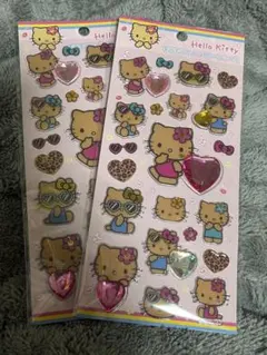サンリオ ハローキティ シール ラインストーンシール 日焼けキティ