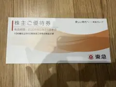 東急　株主優待券 有効期限2026年5月31日