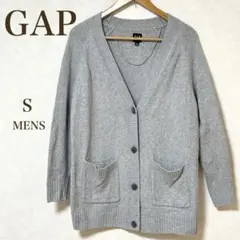 【ギャップ】カーディガン メンズ　グレー　ニット　羽織り　ボタン　カジュアル