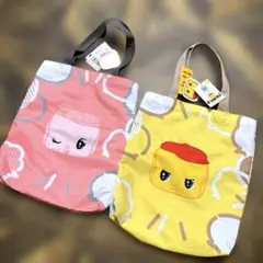 昭和レトロデザインFueki フエキくん トートバッグ 2点セットエコバッグ塾鞄のサムネイル