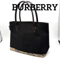 BURBERRY バーバリーブルーレーベル トートバッグ ナイロン ノバチェック