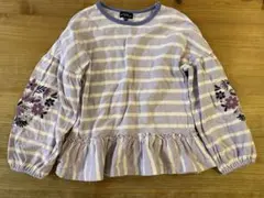 グリーンレーベルリラクシング 長袖Tシャツ 花柄 サイズ125