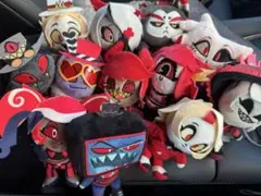 ハズビンホテル おすわりマスコットぬいぐるみ 全12種コンプ　ラウンドワン限定