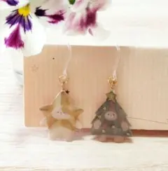 No.3245 クリスマスピアス☆