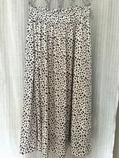 LOWRYS FARM レオパード柄 フレアスカート