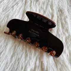 ブラウン バンスクリップ ヘアクリップ 髪留め クリア アレンジ アクセサリー