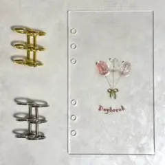 ✨Mi＊ 様専用✨A6 アクリルレジンバインダー　リング付き　韓国　貯金