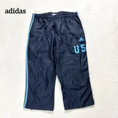 【アディダス】M-L ナイロンパンツ クロップド　スポーツ　メンズ