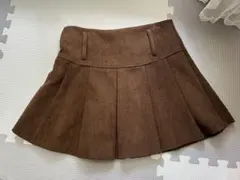 コーデュロイ ミニスカート ブラウン Mのサムネイル