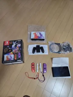 Nintendo Switch有機ELスカーレットバイオレット　SDカード付き