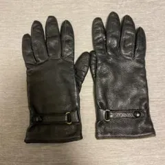 COACH レザー 手袋 7 1/2 ブラック ビンテージ