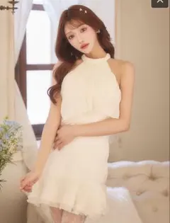 JEWELS キャバドレス 白 ホワイト 明日花キララ着用