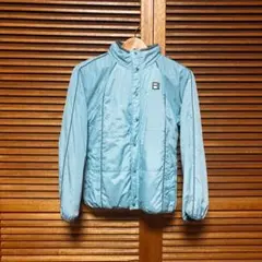 ベベ 【Bebe】リバーシブル フリースジャケット キッズ150 青グレー 美品