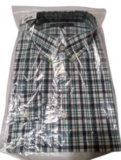 未使用 Back Point チェック 長袖シャツ LL