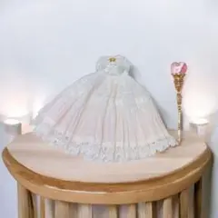 ディーラー様製 ドレスと杖のセット オビツ11 ピコニーモP等に