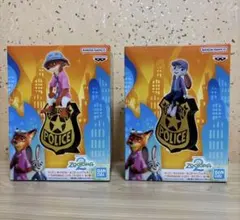 ズートピア2　モニタートップフィギュア　ニック　ジュディ　2点セット