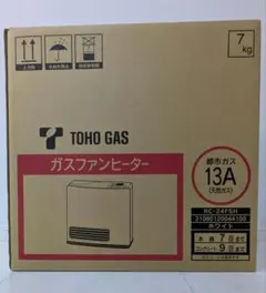 美品 TOHO GAS ガスファンヒーター　RC-24FHC ガスファンヒーター 東邦ガス(株)製 2.4kWタイプRC-24FSK-P｜ガス