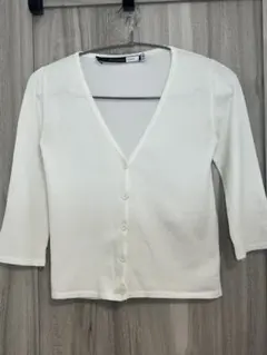 SPORTMAX CODE Vネックカーディガン ホワイト S