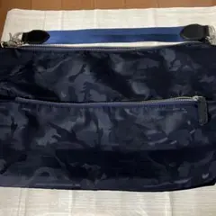 ビームスハート　ショルダーバッグ　ネイビー系
