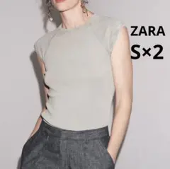 ZARA ザラ　グラデーション コットン Ｔシャツ　2枚