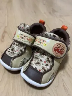 アンパンマン ベビーシューズ ブラウン 茶色 ムーンスター moonstar